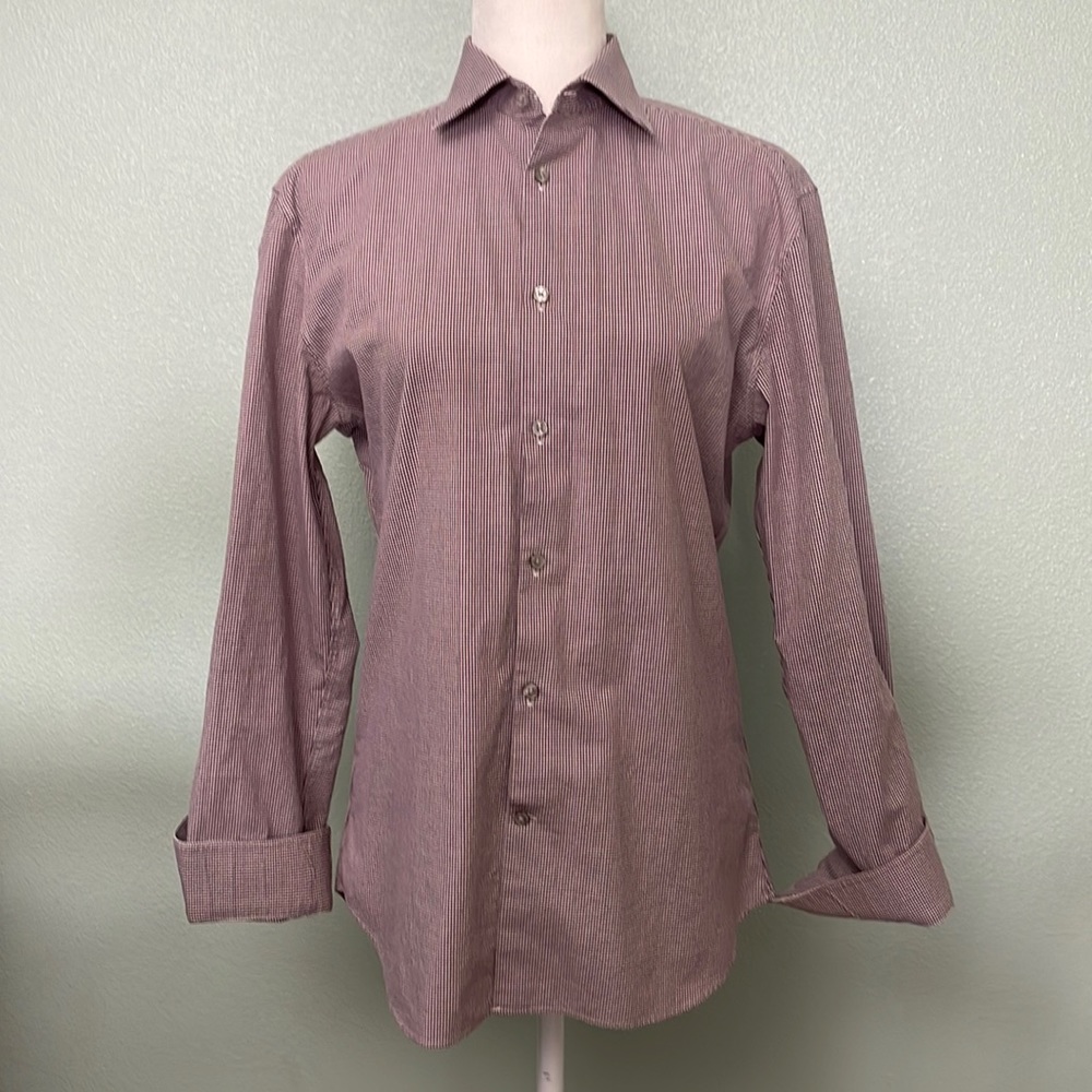 Saks Fifth Avenue Mens Long Sleeve Dress Shirt
